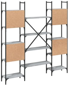 Estante 155,5x24x166,5 cm derivados de madeira cinzento sonoma