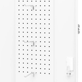 Armário para selas 53x53x140 cm aço branco
