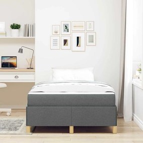 Cama Box Outros Cinzento escuro 120 x 190 cm tecido