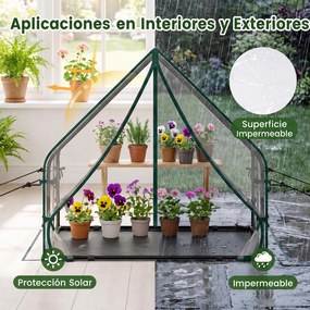 Mini Estufa de Jardim, 92 x 50 x 85 cm, Estrutura Metálica, Transparente