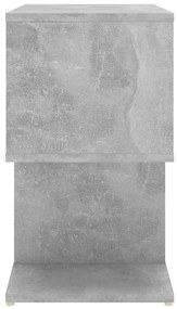Mesas de cabeceira 2 pcs derivados de madeira cinza cimento