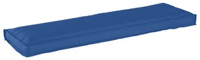vidaXL Almofada de palete para banco Azul real 140 x 40 x 8 cm