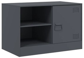 Móveis de TV 2 pcs 67x39x44 cm aço antracite