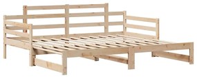 Sofá-cama com gavetão e gavetas sem colchão 90x190 cm
