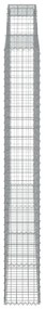 Cestos gabião arqueados 3pcs 300x30x220/240cm ferro galvanizado