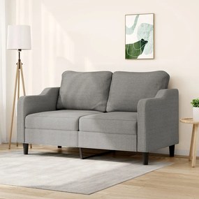 vidaXL Sofá de 2 lugares em tecido 140 cm cinzento-escuro