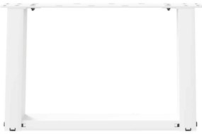 Pés para mesa de centro em formato de U, 2 peças, branco, 50x(30-31) c