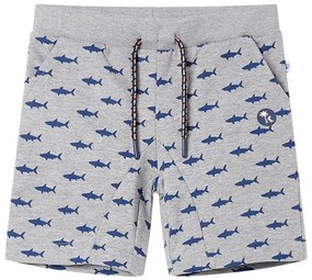 Calções de criança com cordão cinza-claro mesclado 104