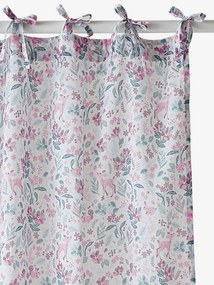 Cortinado, Best Friends in Wonderland branco claro estampado