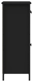 Aparador 70x30x80 cm derivados de madeira preto