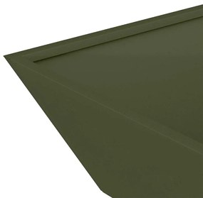 Tigela de Jardim Verde-Azeitona 50x50x15 cm em Aço