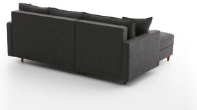 Sofá de Canto Eva – Antracite – 210x82x195 cm