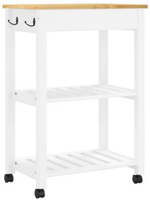 Carrinho de cozinha MONZA 60x40x90 cm madeira de pinho maciça