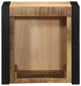 Mesa de cabeceira 40x35x40 cm madeira maciça manga áspera