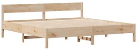 Cama sem colchão 180x200 cm madeira de pinho maciça
