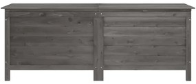 Caixa arrumação p/ jardim 150x50x56,5 cm abeto maciço antracite