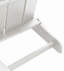 Cadeira Adirondack Reclinável Branca 74,5x80,5x90 cm HDPE