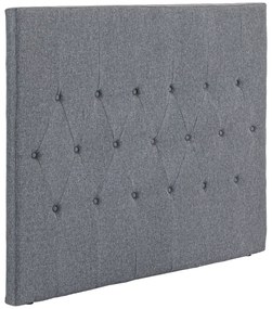 HOMCOM Cabeceira de Cama 160cm Cabeceira de Cama Estofada em Linho e Acolchoada 2 Formas de Uso 160x7x120cm Cinza
