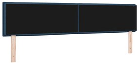 Cabeceira em LED Design Linhas Azul 100 cm Tecido