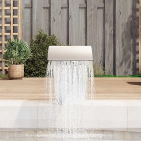 Fonte para piscina jardim aço inoxidável 45x30x60 cm