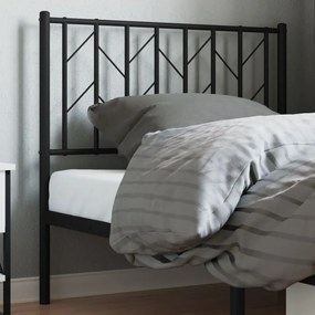 Cabeceira de cama 90 cm metal preto