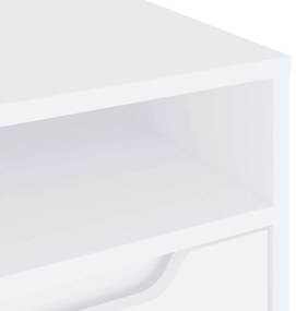 Móvel TV VISNES derivados de madeira branco 100x40x38 cm