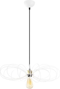 Chandelier Hemdem – Branco – Diâmetro 58 cm, Altura 112 cm