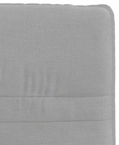Cadeiras de jantar 4 pcs tecido cinza nuvem