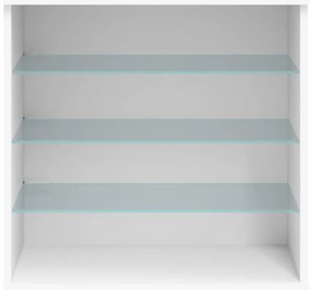 Aparador com luzes LED 60,5x37x67 cm branco