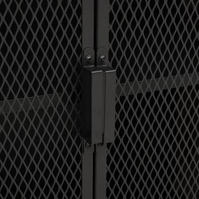 Armário de arrumação 72x36x82 cm metal/MDF castanho rústico