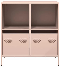 Aparador 68x39x73,5 cm aço laminado a frio rosa