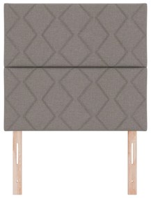 Cabeceira Design Blocos de Diamante Taupe 90 cm Tecido, vidaXL Cabecei