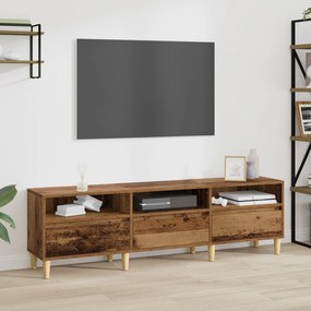 vidaXL Gabinete para TV com gaveta Madeira antiga 150 x 30 x 44.5 cm