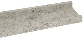 Prateleiras de parede 4 pcs 80x9x3 cm cinzento cimento