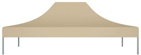 Teto para tenda de festas 4x3 m 270 g/m² bege