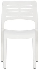 Cadeiras de jardim 2 pcs polipropileno branco
