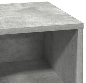 Mesas de cabeceira com LED 2 pcs betão cinza 50x34.5x50 cm