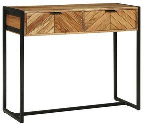 Mesa Console 90x35x75 cm Madeira Maciça Acácia