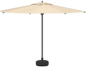 Base para guarda-sol com areia/água 15 L preto