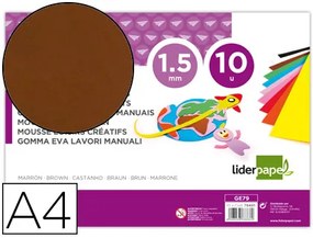 Goma Eva Din A4 60gr Espessura 1,5mm Castanho