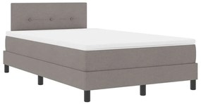 Cama Box com Colchão &amp; LED Taupe 120x200 cm em Tecido
