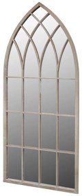 Espelho jardim gótico arqueado 50x115cm uso interior/exterior