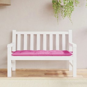Almofadão para banco de jardim 120x50x7 cm tecido rosa