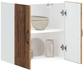 vidaXL Armário de parede para cozinha Kalmar madeira antiga