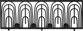 Gancho de Parede em Metal Dönence WSH-013 – Preto – 70 x 3 x 27 cm