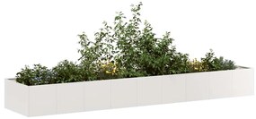 vidaXL Vaso/floreira 360x80x40 cm aço inoxidável