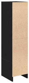 Aparador alto 29,5x34x119,5cm deriv. madeira carvalho preto