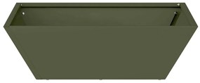 Conjunto de 5 Cachepots de Jardim Verde-Azeitona da , medindo 50x50x15