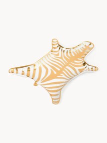 Tabuleiro decorativo em porcelana com dourado Zebra