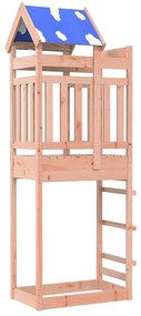 vidaXL Torre de Brincar Castanho Madeira Sólida de Douglas